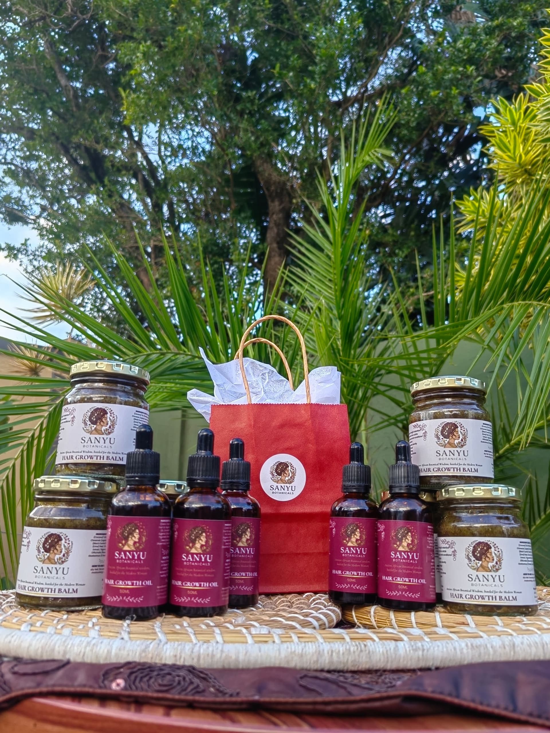 Sanyu Botanicals — the full range, hand-packed in East London